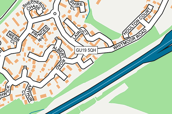 GU19 5QH map - OS OpenMap – Local (Ordnance Survey)