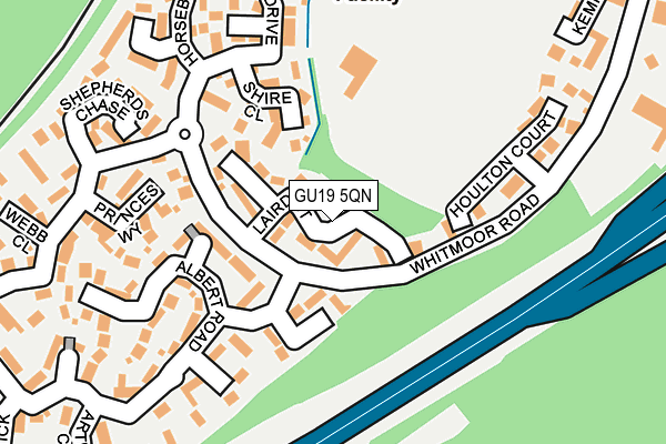 GU19 5QN map - OS OpenMap – Local (Ordnance Survey)