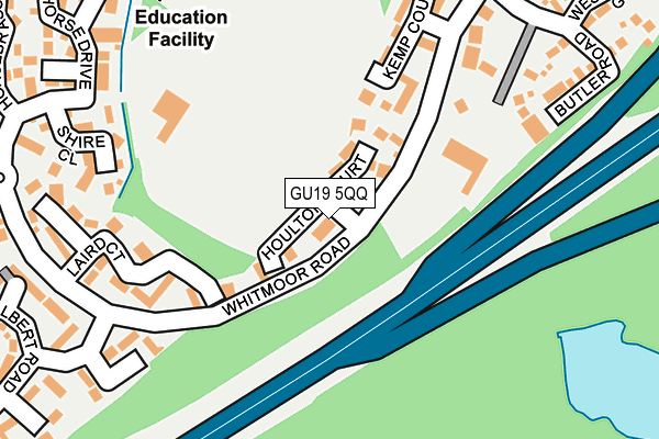 GU19 5QQ map - OS OpenMap – Local (Ordnance Survey)