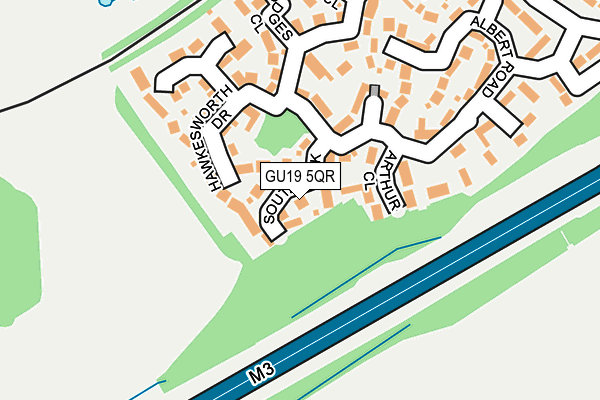 GU19 5QR map - OS OpenMap – Local (Ordnance Survey)