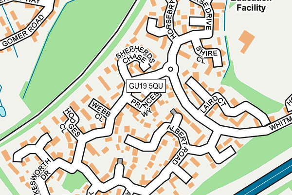 GU19 5QU map - OS OpenMap – Local (Ordnance Survey)