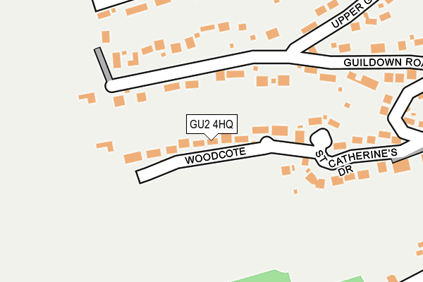 GU2 4HQ map - OS OpenMap – Local (Ordnance Survey)