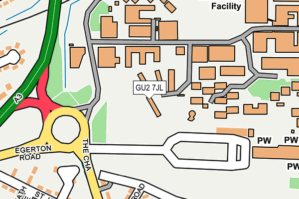 GU2 7JL map - OS OpenMap – Local (Ordnance Survey)