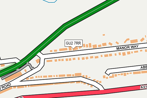 GU2 7RR map - OS OpenMap – Local (Ordnance Survey)
