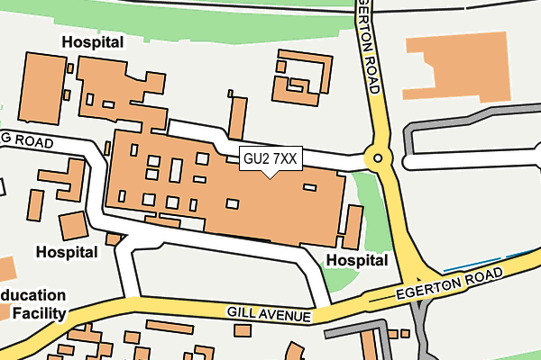 GU2 7XX map - OS OpenMap – Local (Ordnance Survey)