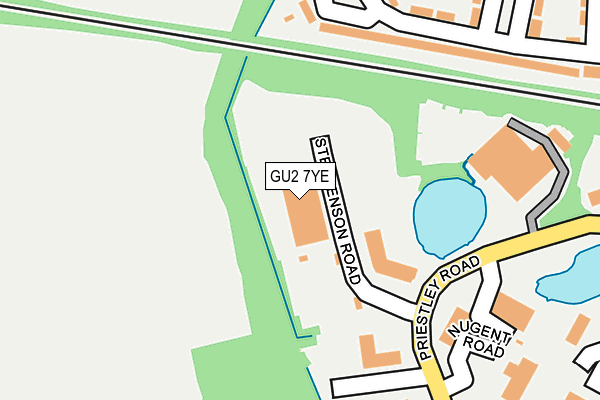 Map of SURREY SATELLITE TECHNOLOGY LIMITED at local scale