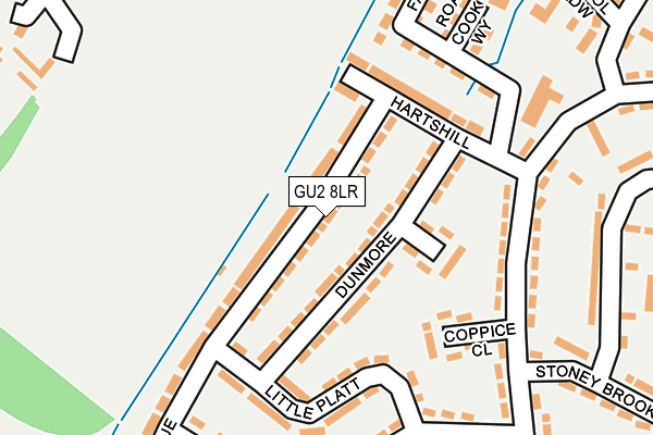 GU2 8LR map - OS OpenMap – Local (Ordnance Survey)