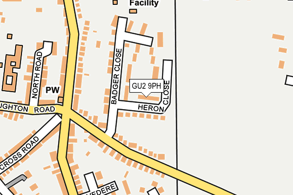 GU2 9PH map - OS OpenMap – Local (Ordnance Survey)