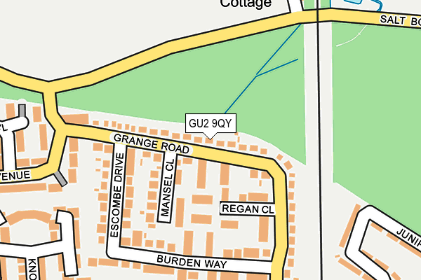 GU2 9QY map - OS OpenMap – Local (Ordnance Survey)