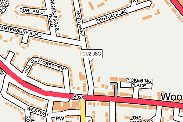 GU2 9SG map - OS OpenMap – Local (Ordnance Survey)