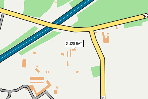 GU20 6AT map - OS OpenMap – Local (Ordnance Survey)