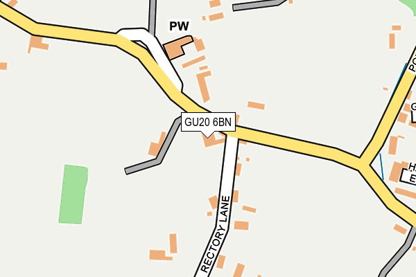 GU20 6BN map - OS OpenMap – Local (Ordnance Survey)