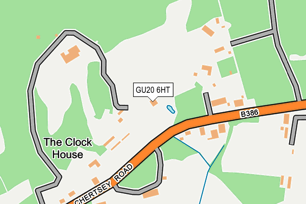 GU20 6HT map - OS OpenMap – Local (Ordnance Survey)