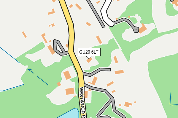 GU20 6LT map - OS OpenMap – Local (Ordnance Survey)