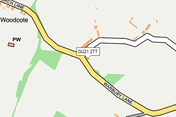 GU21 2TT map - OS OpenMap – Local (Ordnance Survey)