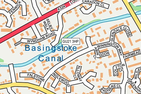 GU21 3HP map - OS OpenMap – Local (Ordnance Survey)