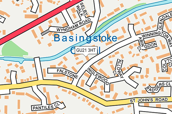 GU21 3HT map - OS OpenMap – Local (Ordnance Survey)