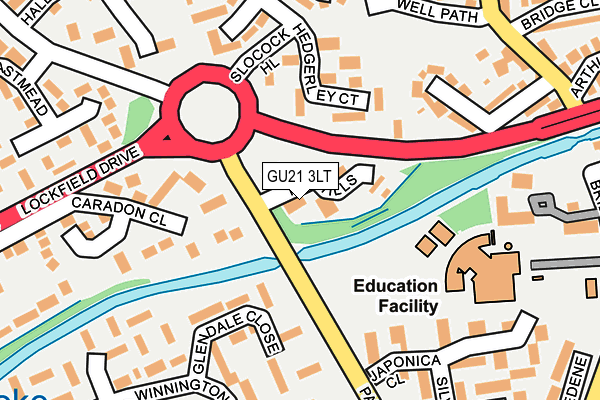 GU21 3LT map - OS OpenMap – Local (Ordnance Survey)
