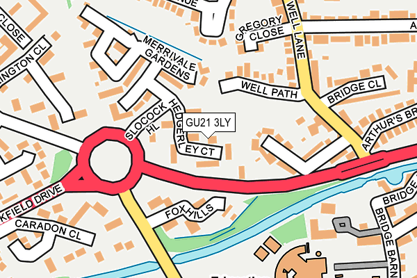 GU21 3LY map - OS OpenMap – Local (Ordnance Survey)