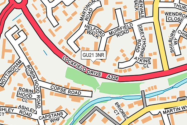 GU21 3NR map - OS OpenMap – Local (Ordnance Survey)