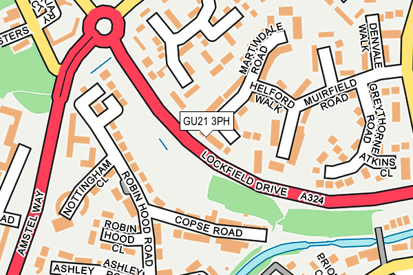 GU21 3PH map - OS OpenMap – Local (Ordnance Survey)