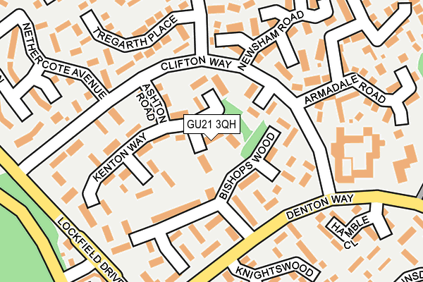 GU21 3QH map - OS OpenMap – Local (Ordnance Survey)