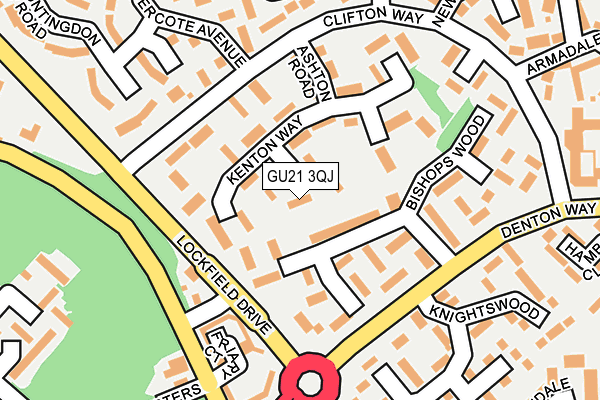 GU21 3QJ map - OS OpenMap – Local (Ordnance Survey)