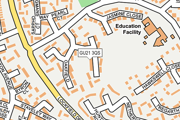 GU21 3QS map - OS OpenMap – Local (Ordnance Survey)