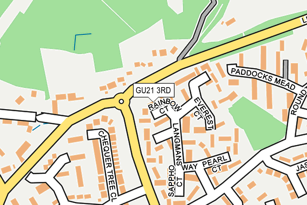 GU21 3RD map - OS OpenMap – Local (Ordnance Survey)