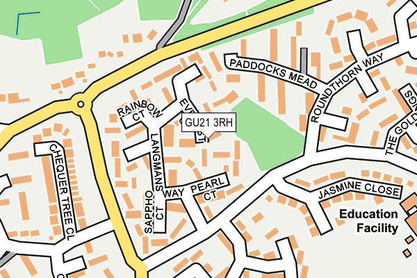 GU21 3RH map - OS OpenMap – Local (Ordnance Survey)