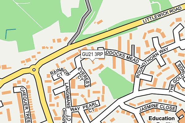 GU21 3RP map - OS OpenMap – Local (Ordnance Survey)