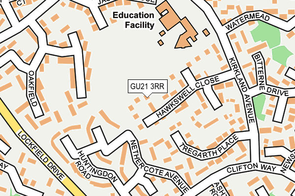 GU21 3RR map - OS OpenMap – Local (Ordnance Survey)