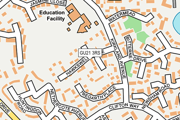 GU21 3RS map - OS OpenMap – Local (Ordnance Survey)