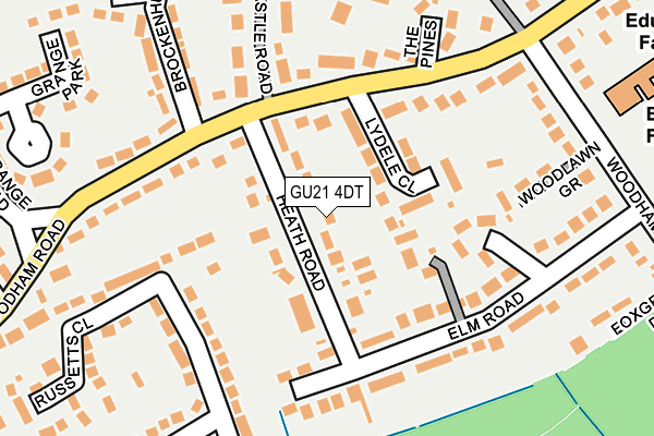 GU21 4DT map - OS OpenMap – Local (Ordnance Survey)