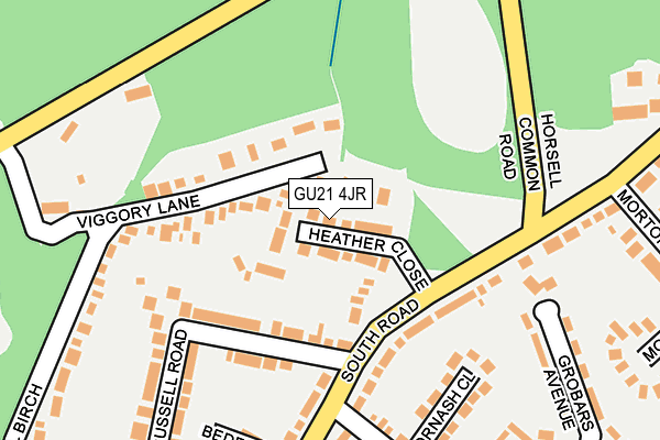 GU21 4JR map - OS OpenMap – Local (Ordnance Survey)