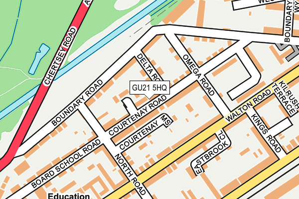 GU21 5HQ map - OS OpenMap – Local (Ordnance Survey)