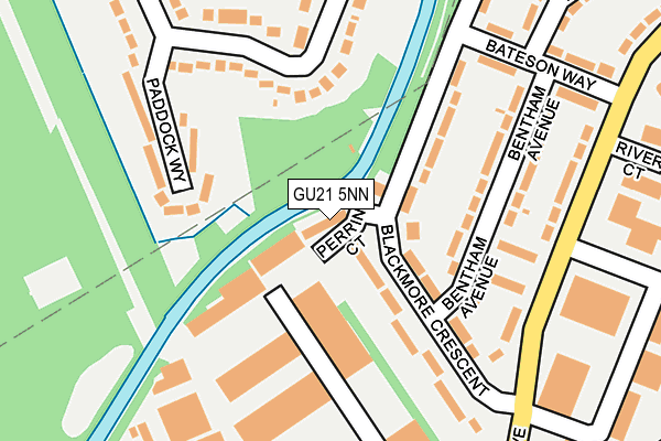 GU21 5NN map - OS OpenMap – Local (Ordnance Survey)