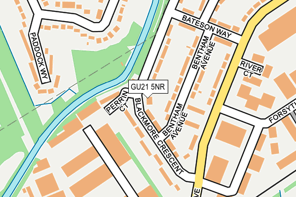 GU21 5NR map - OS OpenMap – Local (Ordnance Survey)
