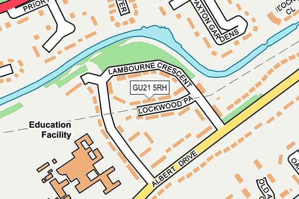 GU21 5RH map - OS OpenMap – Local (Ordnance Survey)