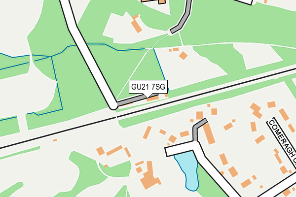 GU21 7SG map - OS OpenMap – Local (Ordnance Survey)