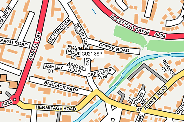 GU21 8SP map - OS OpenMap – Local (Ordnance Survey)