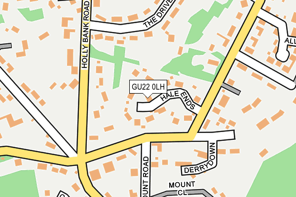 GU22 0LH map - OS OpenMap – Local (Ordnance Survey)