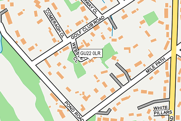 GU22 0LR map - OS OpenMap – Local (Ordnance Survey)