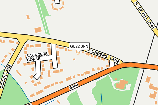 GU22 0NN map - OS OpenMap – Local (Ordnance Survey)