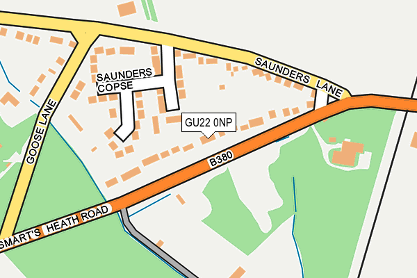 GU22 0NP map - OS OpenMap – Local (Ordnance Survey)