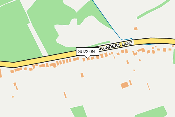 GU22 0NT map - OS OpenMap – Local (Ordnance Survey)