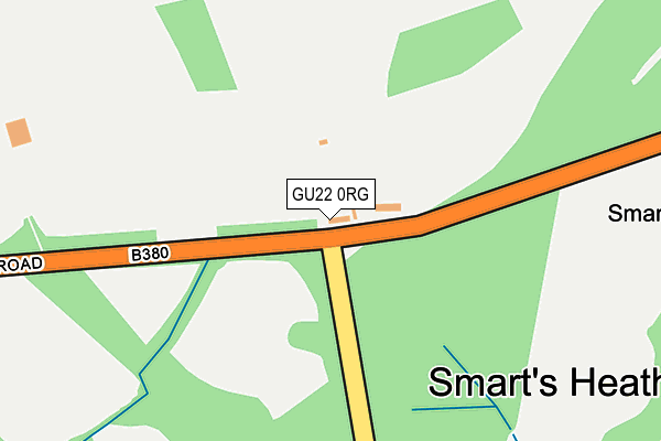 GU22 0RG map - OS OpenMap – Local (Ordnance Survey)