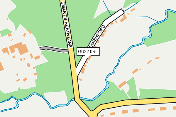 GU22 0RL map - OS OpenMap – Local (Ordnance Survey)