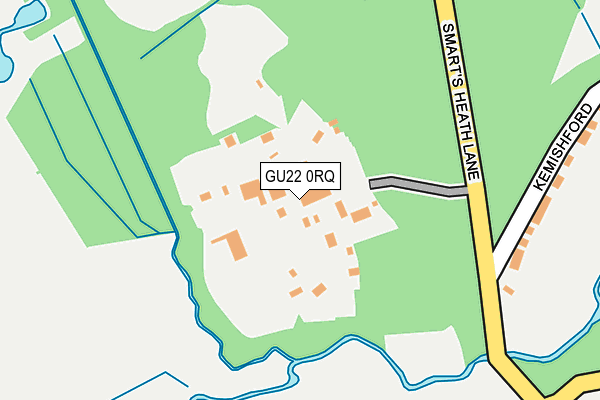 GU22 0RQ map - OS OpenMap – Local (Ordnance Survey)