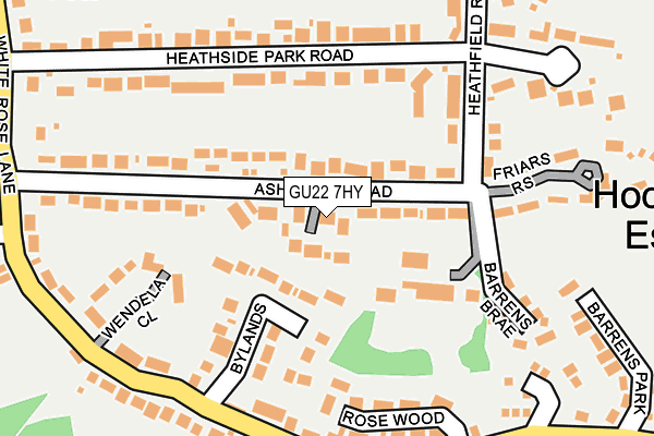 GU22 7HY map - OS OpenMap – Local (Ordnance Survey)